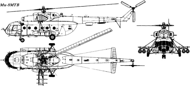 Ми-8амтш чертеж