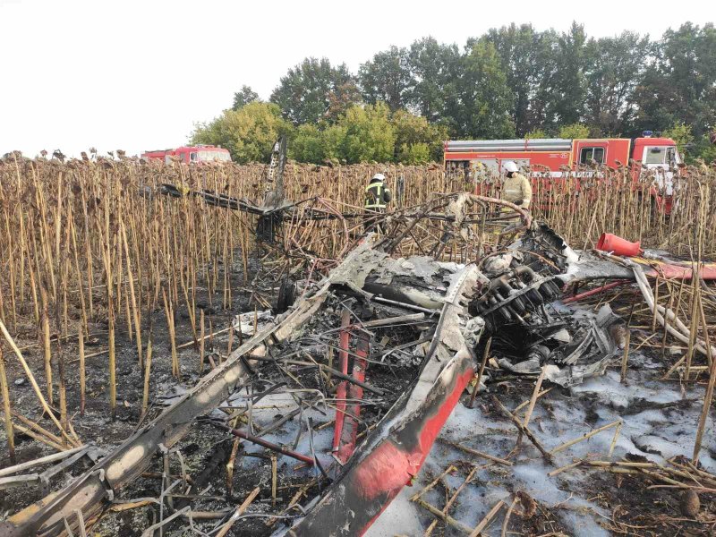 Самолет упал в Гарбузово Белгородской области