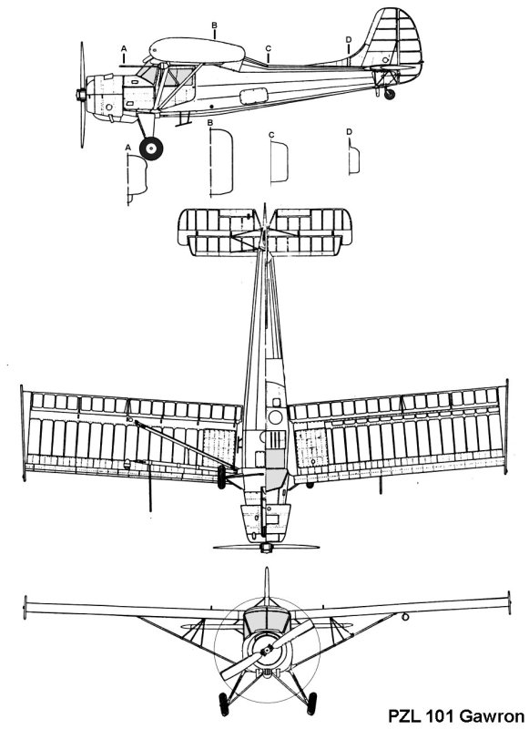 Самолёт PZL 101 Гаврон