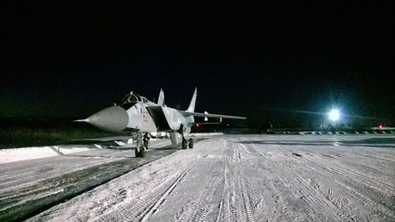 Аэродром Усинск миг 31