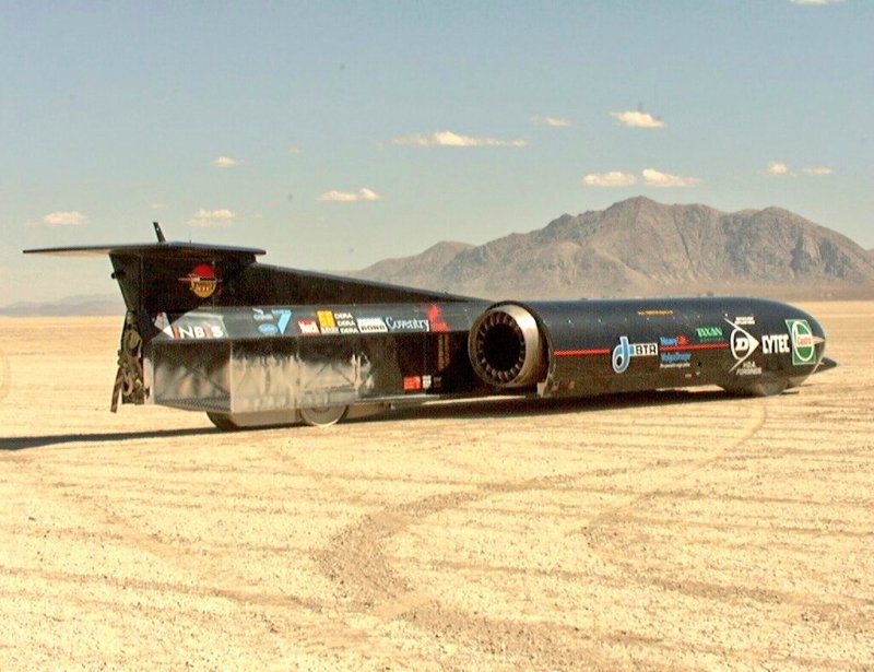 Энди Грин на Thrust SSC