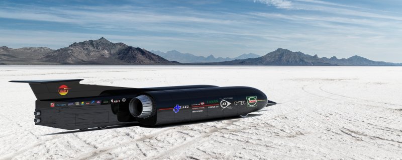 Thrust SSC (1228 км/ч ).