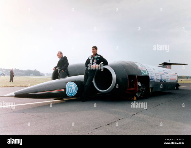 Энди Грин на Thrust SSC