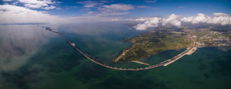 Крымский мост с высоты птичьего полета