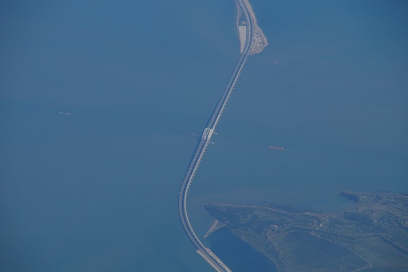 Крымский мост с самолета