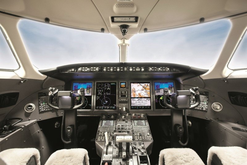Challenger 605 кабина