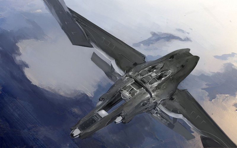 Истребитель Sci-Fi Art