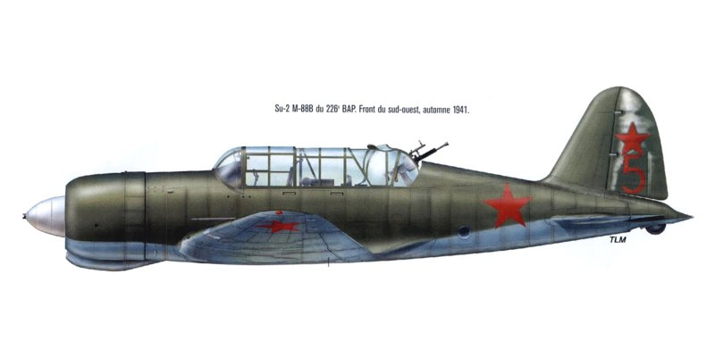 Самолет-бомбардировщик Су-2 СССР