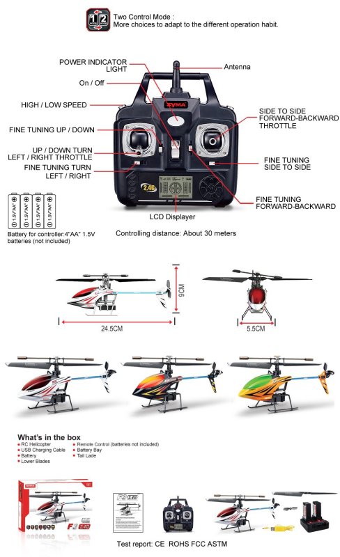 Copter вертолет радиоуправляемый инструкция