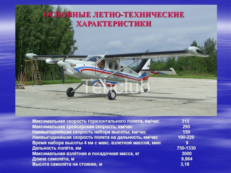 ТТХ Финист самолет