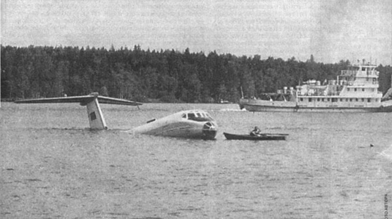 Ту 124 на Неве 1963