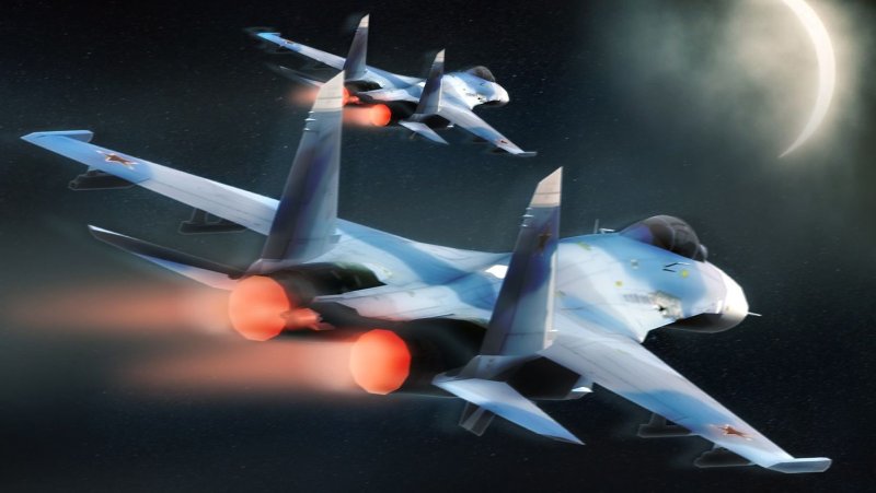 Су 27 ночью