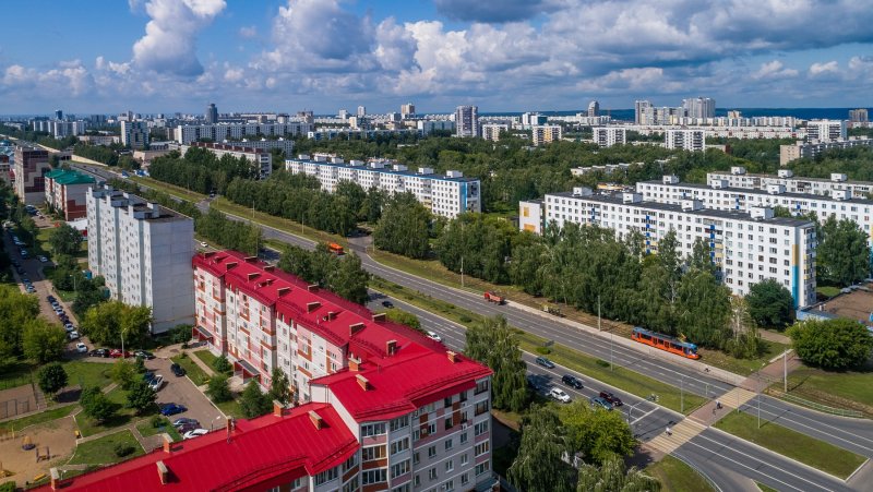 Набережные Челны набережная с высоты