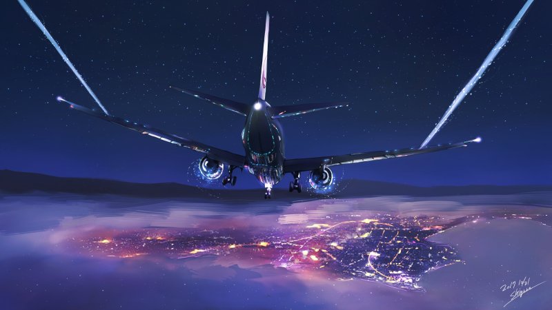 Самолёт Боинг 737-800 арт