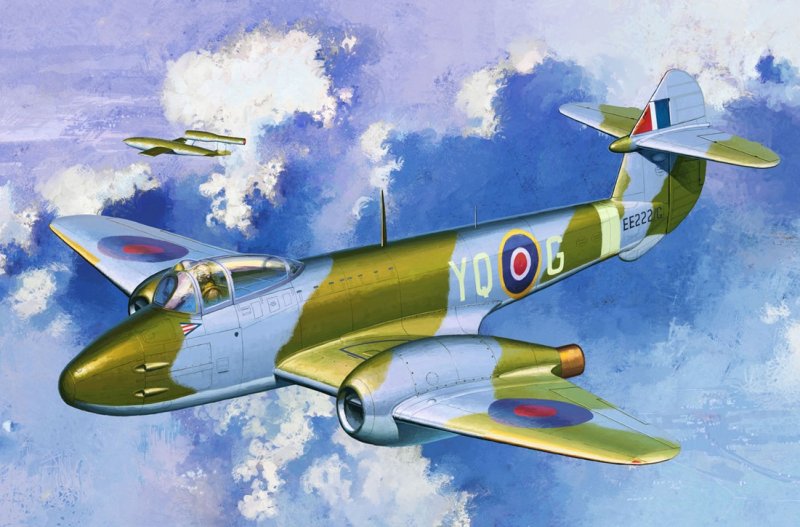 Сборная модель Gloster Meteor