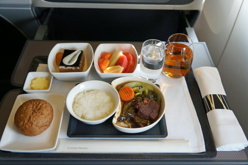 Cathay Pacific Airways еда
