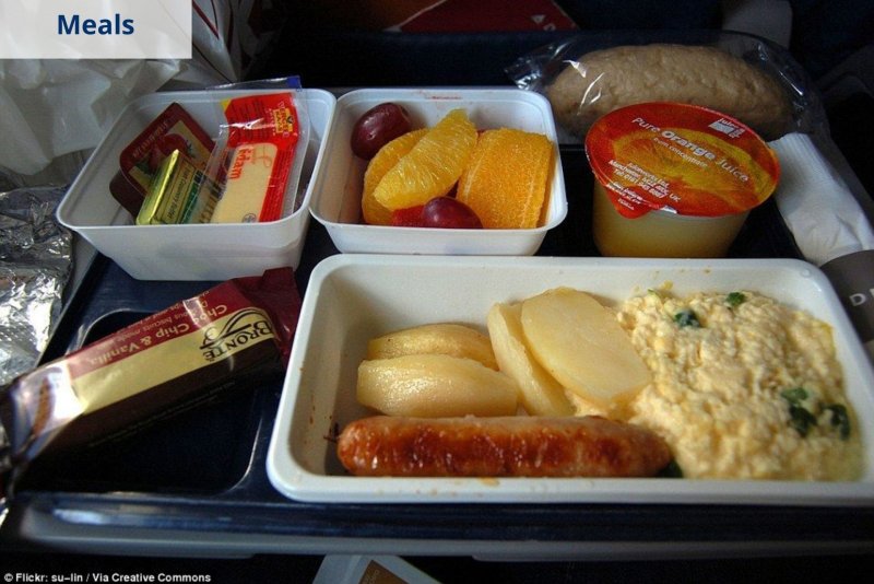 Delta Airlines питание