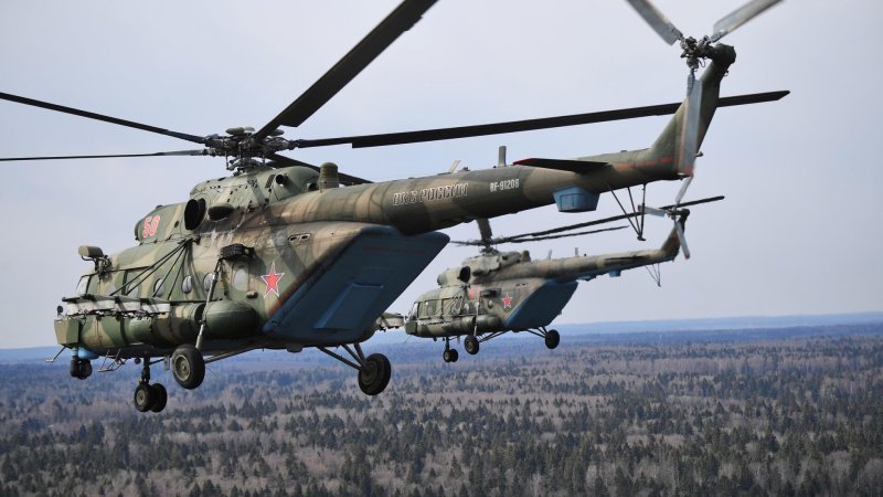 Вертолёт ми 8 АМТШ В Сирии