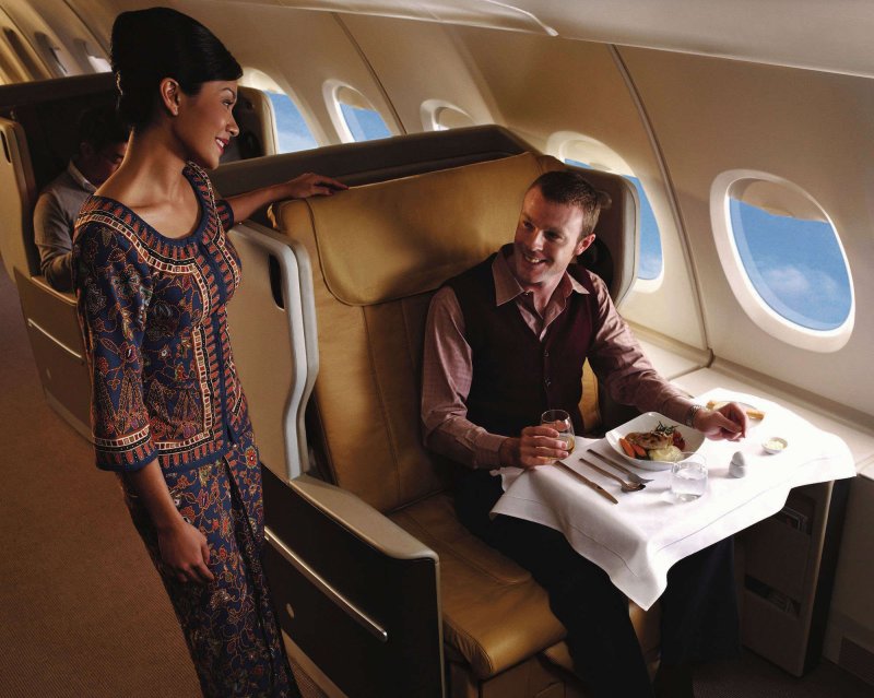 A380 Singapore Airlines салон