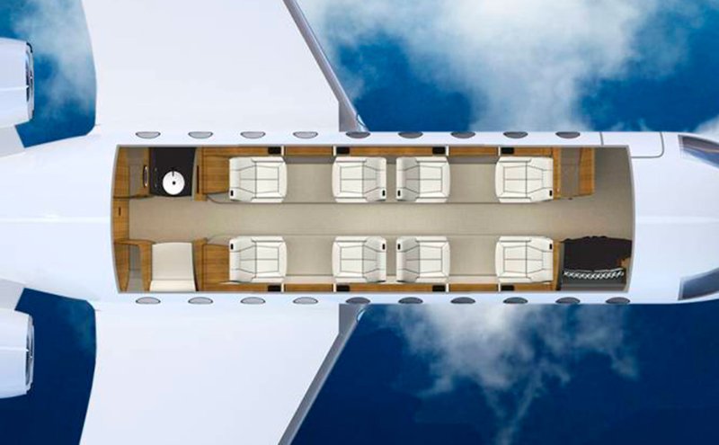 Gulfstream g500 Cabin Plan