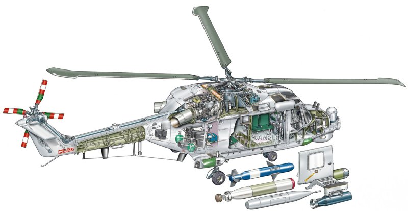 Вертолёт super Lynx