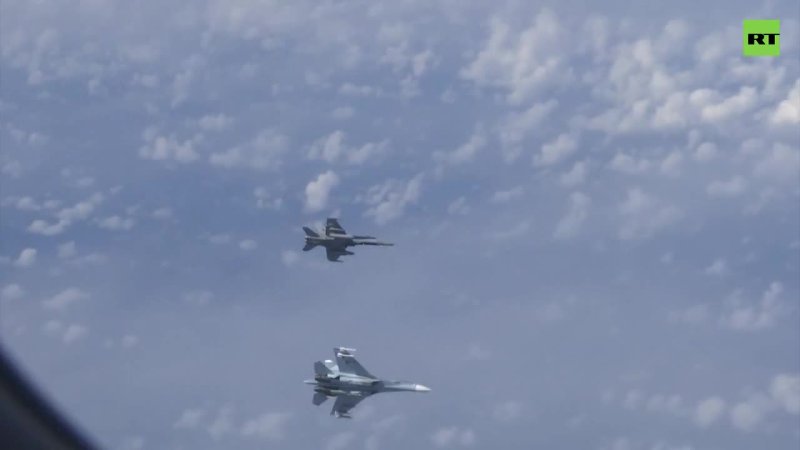 Су 27 отогнал от самолета Шойгу