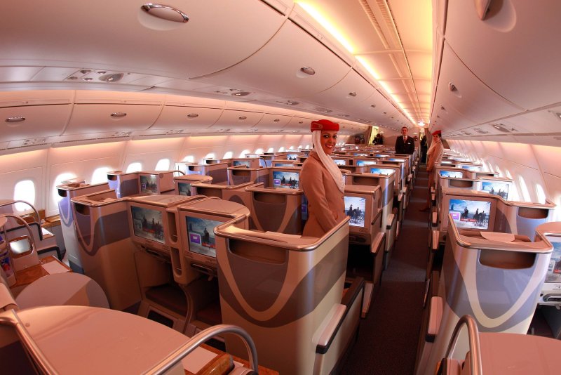 Флай Эмирейтс а380 салон