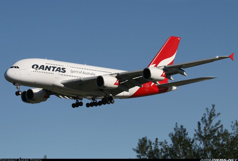 Двухэтажный Airbus a380