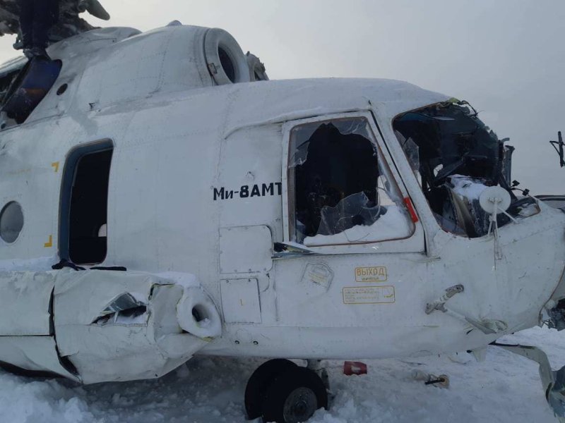 Вертолет ми8 Ямал авария