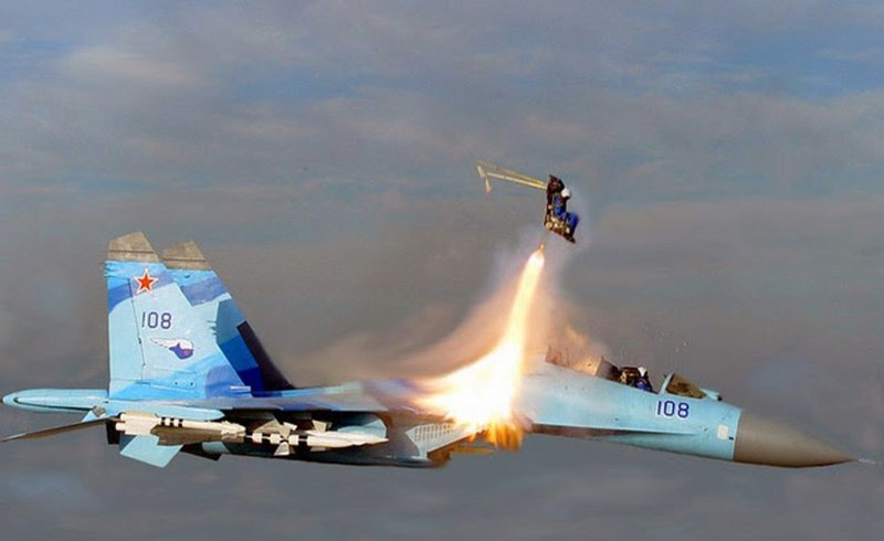Су-30 катапультирование