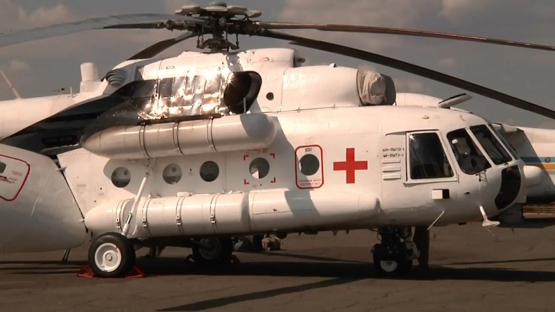 Военный медицинский вертолет