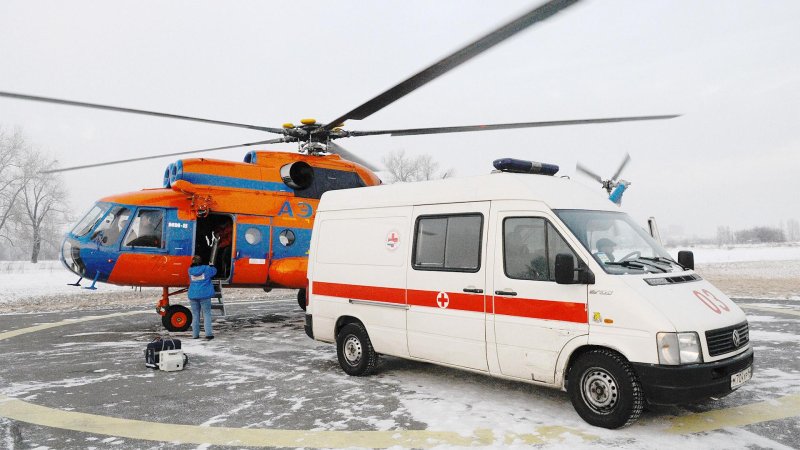 Вертолет санавиации Красноярск