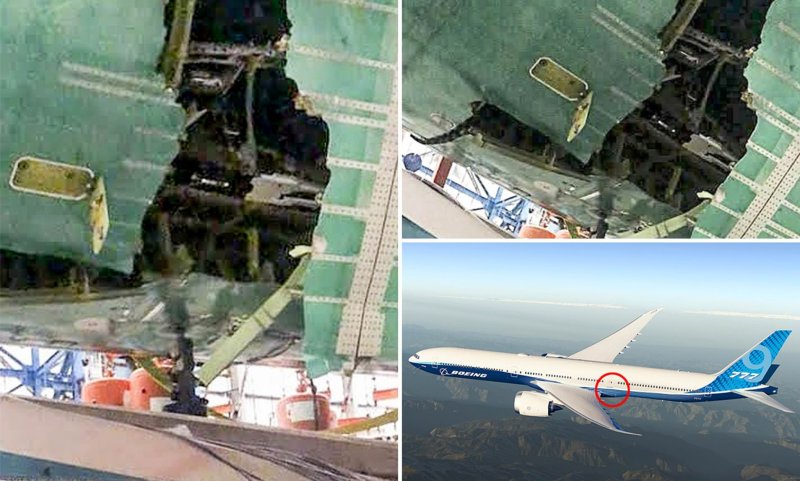 Двигатель 777 и фюзеляж 737