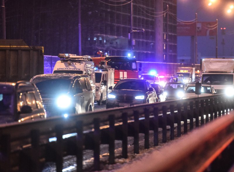 Авария грузовиков в Московской области на Новорижском шоссе