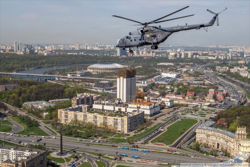 Москва с вертолета