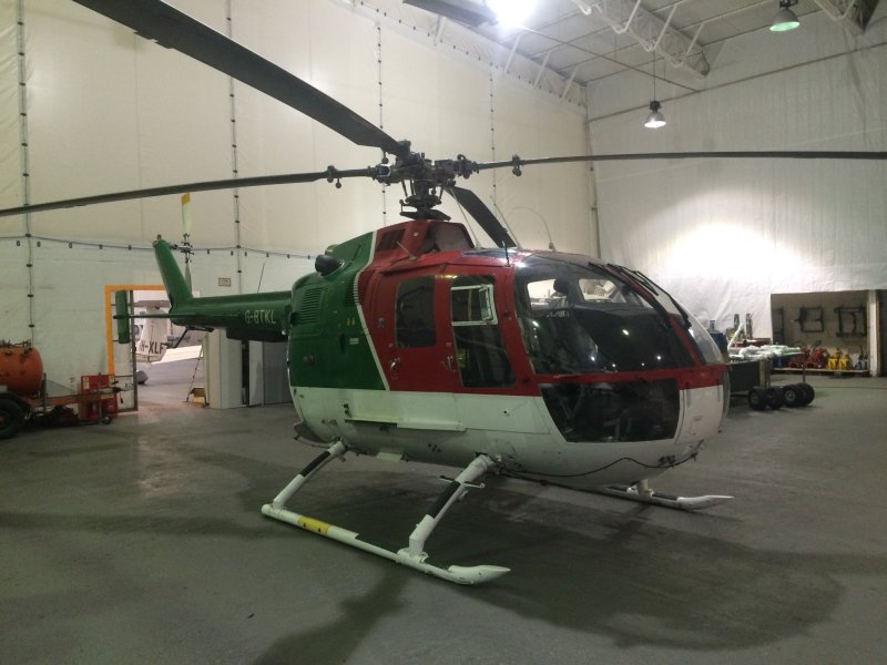 Вертолёт bo-105 кабина