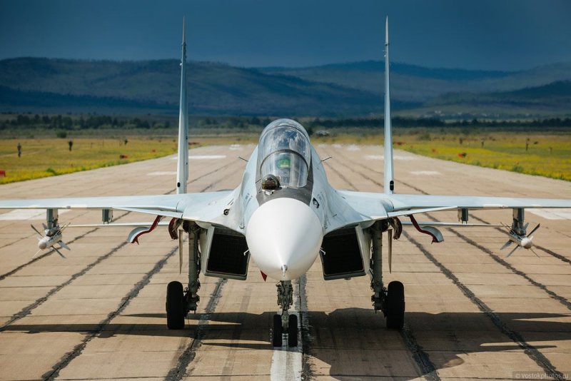 Су-30см аэродром Домна