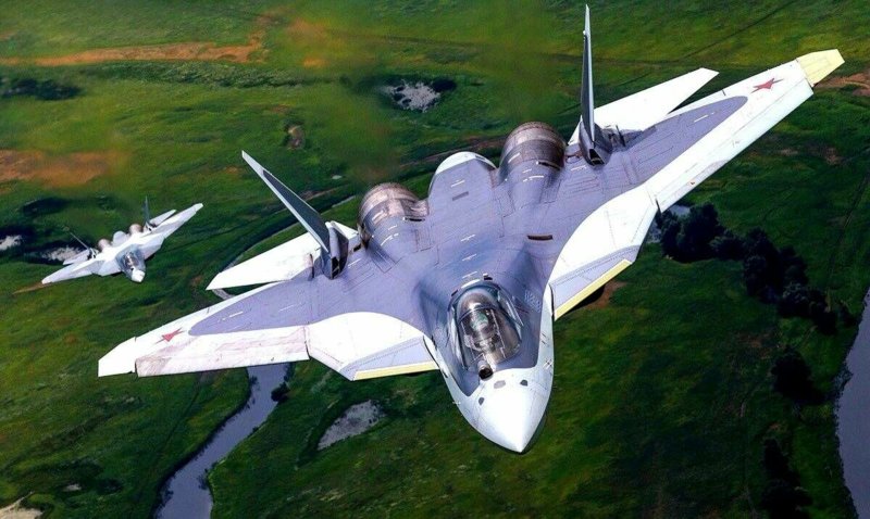 Су-57 реактивный самолёт