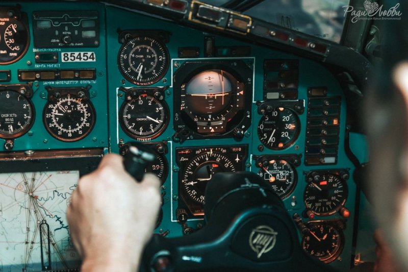 Ту 154 кабина