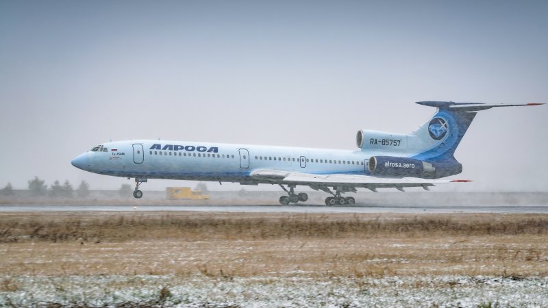 Ту 154 АЛРОСА последний рейс