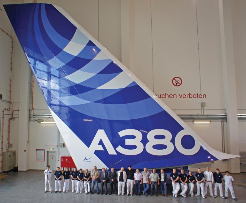 Airbus a380 хвост