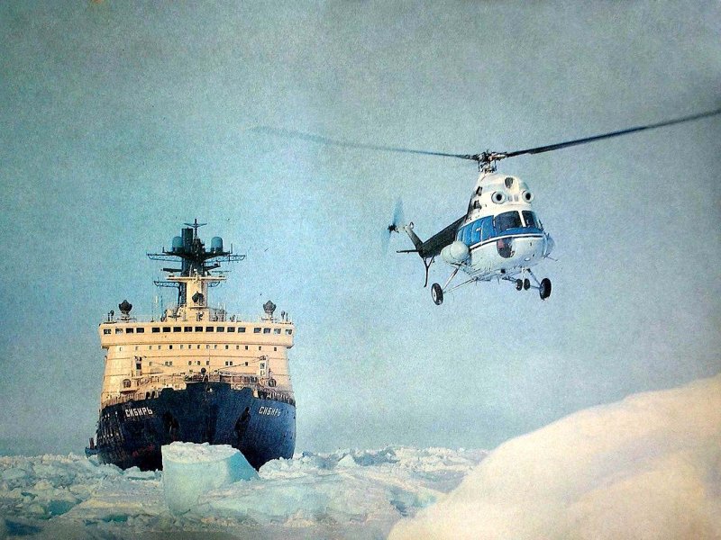 Ка-32 на ледоколе "Сибирь"