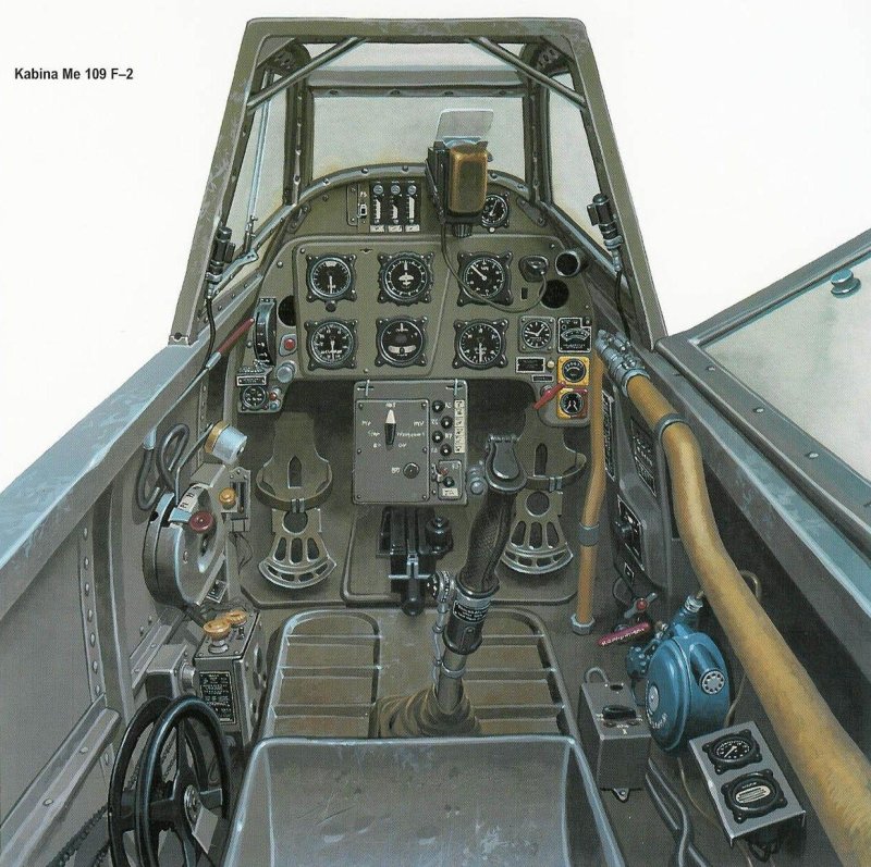 Кабина Мессершмитт bf.109