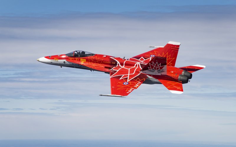 Истребители CF-18 Hornet кабина