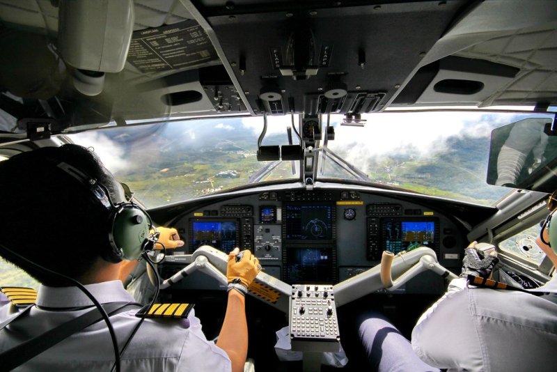 DHC 6 самолет кабина пилота