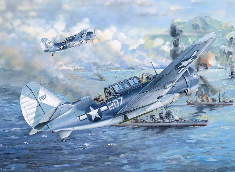 Палубный бомбардировщик Curtiss Helldiver SB-2c-1