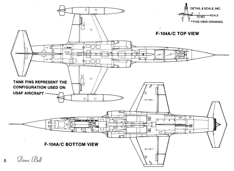 F-104g Starfighter чертежи