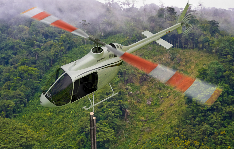 Кабина вертолёт Jet Ranger 2021