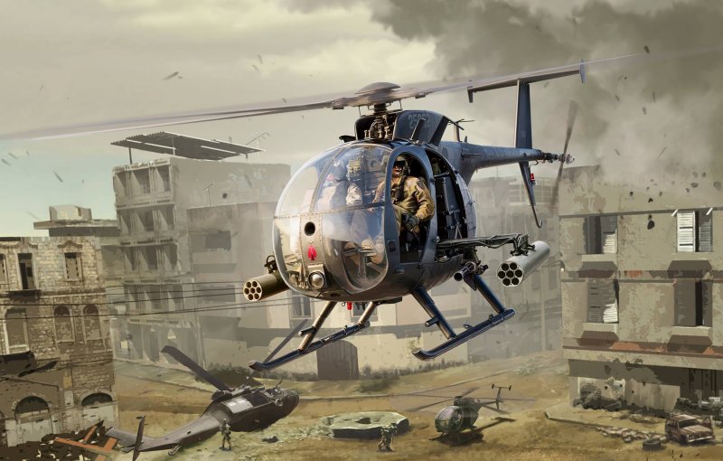 Kitty Hawk 1/35 Ah-6j/ MH-6j little Bird