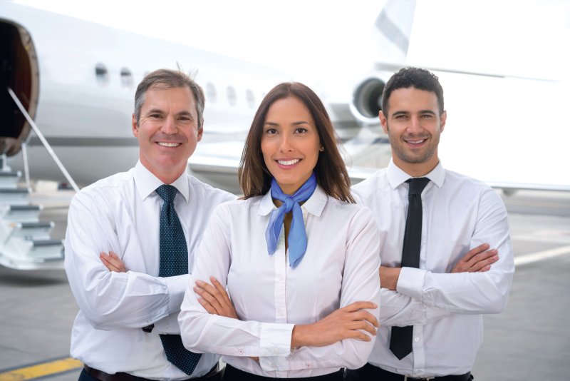 Airplane workers